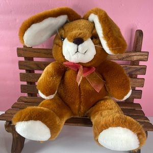 Vtg 1997 Preferred Collection plush Bunny Brown Floppy Ears 9” Chubby
